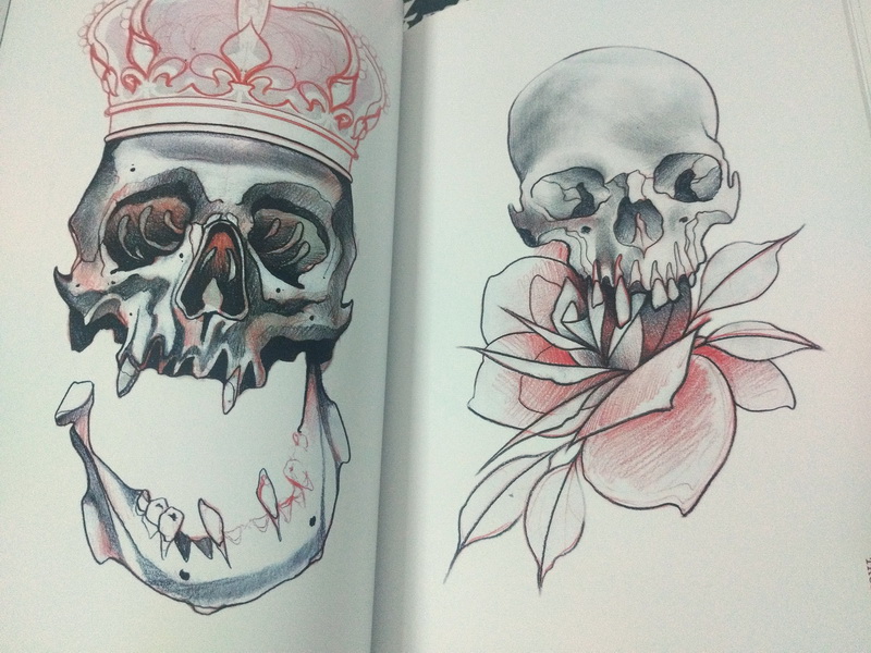 libro cuaderno plantilla tatuaje 1u